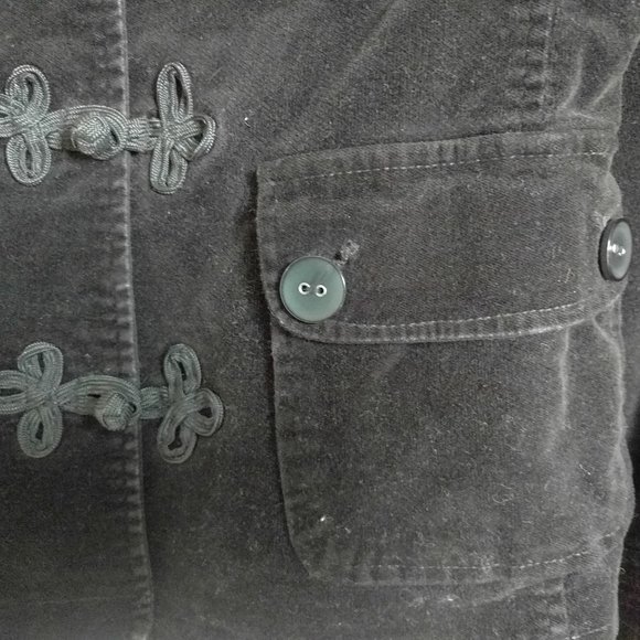 Vintage-like Chinese Frog Fastener Black Jacket XS - Picture 5 of 8